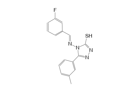 4-{[(E)-(3-fluorophenyl)methylidene]amino}-5-(3-methylphenyl)-4H-1,2,4-triazole-3-thiol