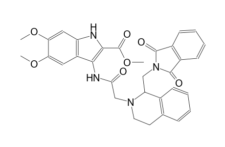 methyl 3-{[(1-[(1,3-dioxo-1,3-dihydro-2H-isoindol-2-yl)methyl]-3,4-dihydro-2(1H)-isoquinolinyl)acetyl]amino}-5,6-dimethoxy-1H-indole-2-carboxylate