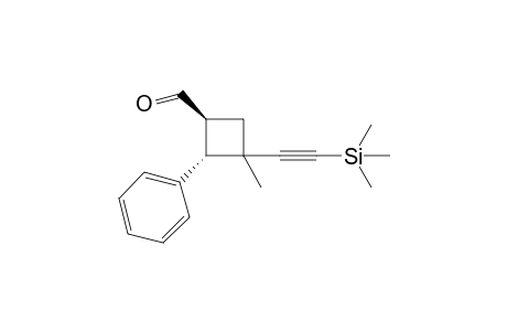(1S,2S)-3-methyl-2-phenyl-3-(2-trimethylsilylethynyl)cyclobutanecarbaldehyde