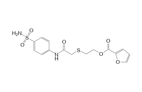 2-({2-[4-(aminosulfonyl)anilino]-2-oxoethyl}sulfanyl)ethyl 2-furoate