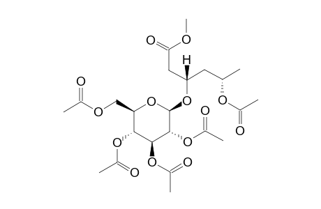 (3S:5S)-5-Acetoxy-3-[2,3,4,6-tetra-O-acetyl-beta-D-glucopyranosyloxy]-hexanoic acid methyl ester