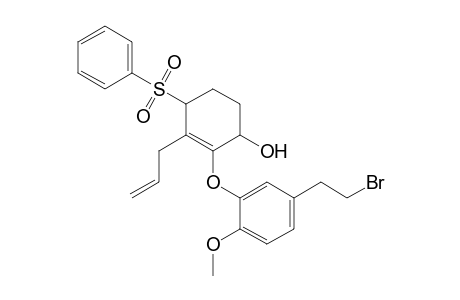 2-Cyclohexen-1-ol, 2-[5-(2-bromoethyl)-2-methoxyphenoxy]-4-(phenylsulfonyl)-3-(2-propenyl)-