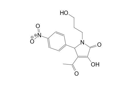 4-acetyl-3-hydroxy-1-(3-hydroxypropyl)-5-(4-nitrophenyl)-1,5-dihydro-2H-pyrrol-2-one