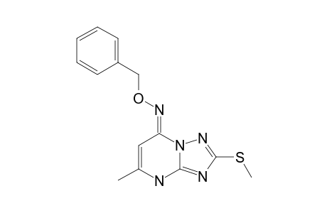 (E)-5-BENZYLOXIMINO-7-METHYL-2-METHYLTHIO-(8H)-[1,2,4]-TRIAZOLO-[1,5-A]-PYRIMIDINE