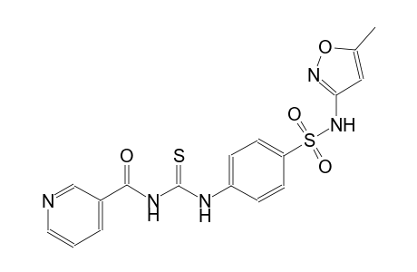 N-(5-methyl-3-isoxazolyl)-4-({[(3-pyridinylcarbonyl)amino]carbothioyl}amino)benzenesulfonamide