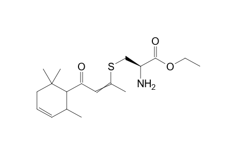 ethyl (4-oxo-4-(2,6,6-trimethylcyclohex-3-en-1-yl)but-2-en-2-yl)-L-cysteinate