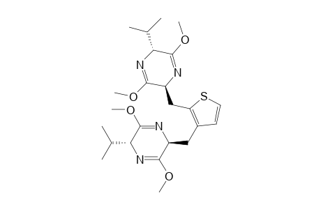 2,3-bis-[(2R,5S)-(2,5-Dihydro-3,6-dimethoxy-2-isopropyl-5-pyrazinyl)methyl]thiophene