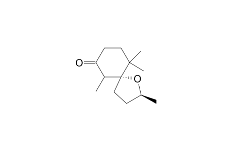 1-Oxaspiro[4.5]decan-7-one, 2,6,10,10-tetramethyl-, [2S-[2.alpha.,5.alpha.(R*)]]-