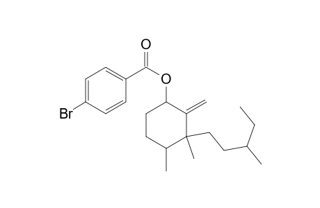 Benzoic acid, 4-bromo-, 3,4-dimethyl-2-methylene-3-(3-methylpentyl)cyclohexyl ester