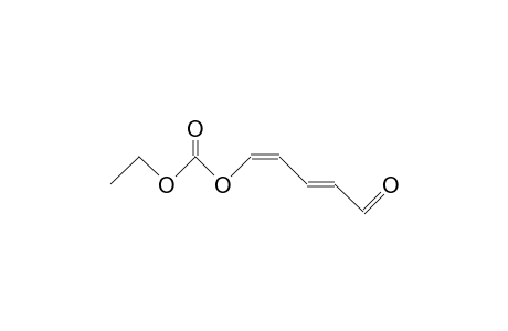 5-Ethoxycarbonyloxy-trans-2,cis-4-pentadienal