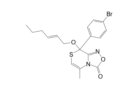 8-(4-Bromophenyl)-8-[(2E)-hex-2-en-1-yloxy]-5-methyl-8H-[1,2,4]oxadiazolo[3,4-c][1,4]thiazin-3-one