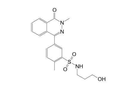 N-(3-hydroxypropyl)-2-methyl-5-(3-methyl-4-oxo-3,4-dihydro-1-phthalazinyl)benzenesulfonamide