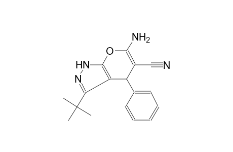 pyrano[2,3-c]pyrazole-5-carbonitrile, 6-amino-3-(1,1-dimethylethyl)-1,4-dihydro-4-phenyl-