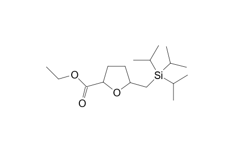 (+/-)-Ethyl-2-((triisopropylsilyl)methyl)tetrahydrofuran-5-carboxylate