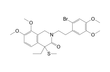 2-[2-(2-bromanyl-4,5-dimethoxy-phenyl)ethyl]-4-ethyl-7,8-dimethoxy-4-methylsulfanyl-1H-isoquinolin-3-one