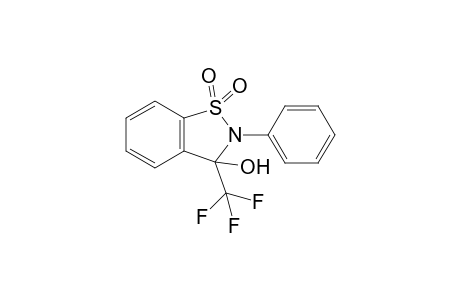 1,1-bis(oxidanylidene)-2-phenyl-3-(trifluoromethyl)-1,2-benzothiazol-3-ol