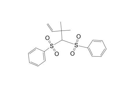 3,3-Dimethyl-4,4-bis(phenylsulfonyl)-1-butene
