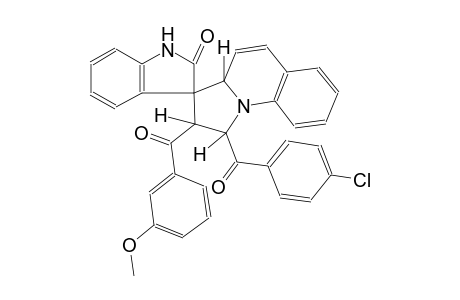 (1'S,2'S,3R,3a'R)-1'-(4-chlorobenzoyl)-2'-(3-methoxybenzoyl)-2',3a'-dihydro-1'H-spiro[indoline-3,3'-pyrrolo[1,2-a]quinolin]-2-one