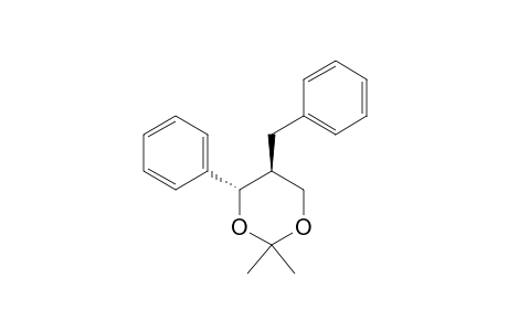1,3-Dioxane, 2,2-dimethyl-4-phenyl-5-(phenylmethyl)-, (4S-trans)-