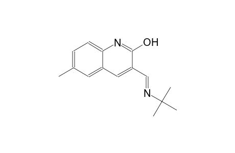 3-((E)-{[(E)-1,1-dimethylethyl]imino}methyl)-6-methyl-2-quinolinol