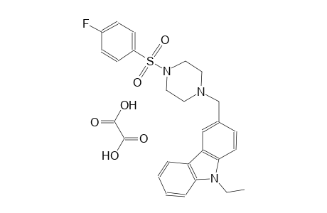 9-ethyl-3-((4-((4-fluorophenyl)sulfonyl)piperazin-1-yl)methyl)-9H-carbazole oxalate