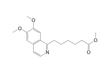 1-Isoquinolinehexanoic acid, 6,7-dimethoxy-, methyl ester