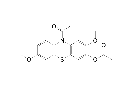 10-acetyl-2,7-dimethoxyphenothiazin-3-ol, acetate (ester)