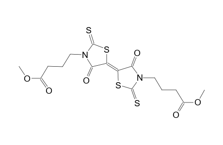(E)-dimethyl 4,4'-(4,4'-dioxo-2,2'-dithioxo-2H,2'H-[5,5'-bithiazolylidene]-3,3'(4H,4'H)-diyl)dibutanoate