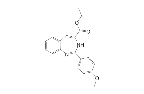 2-(4-Methoxyphenyl)-3H-1,3-benzodiazepine-4-carboxylic acid ethyl ester
