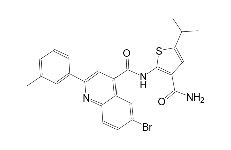 N-[3-(aminocarbonyl)-5-isopropyl-2-thienyl]-6-bromo-2-(3-methylphenyl)-4-quinolinecarboxamide