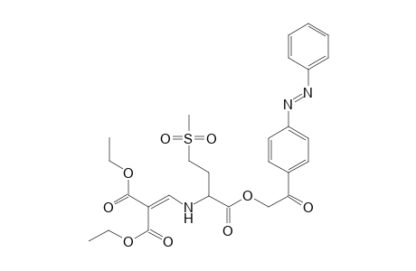 [4'-(Phenylazo)phenacyl] N-{[2,2-bis(ethoxycarbonyl)vinylamino](2"-methylsulfonylethyl]methyl}carboxylate