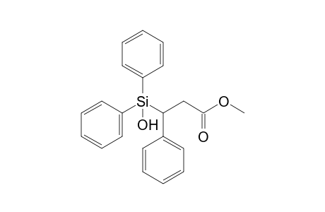 3-[hydroxy(diphenyl)silyl]-3-phenyl-propionic acid methyl ester