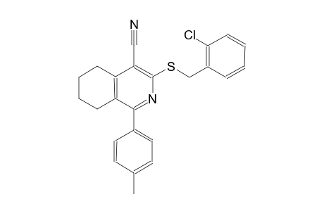 3-[(2-chlorobenzyl)sulfanyl]-1-(4-methylphenyl)-5,6,7,8-tetrahydro-4-isoquinolinecarbonitrile