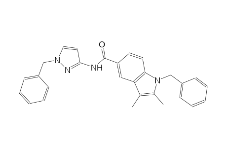 1-benzyl-N-(1-benzyl-1H-pyrazol-3-yl)-2,3-dimethyl-1H-indole-5-carboxamide