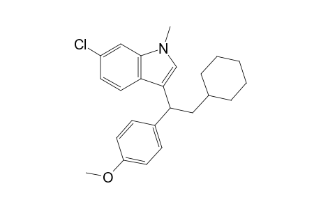 6-chloro-3-(2-cyclohexyl-1-(4-methoxyphenyl)ethyl)-1-methyl-1H-indole