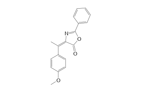 E-4-(ALPHA-4'-METHOXYPHENYL-ETHYLIDIN)-2-PHENYL-5(4H)-OXAZOLONE