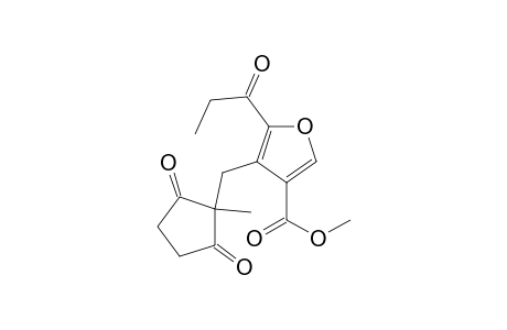 4-[(1-Methyl-2,5-dioxycyclopentyl)methyl]-5-(1-oxopropyl)-3-furancarboxylic Acid Methyl Ester