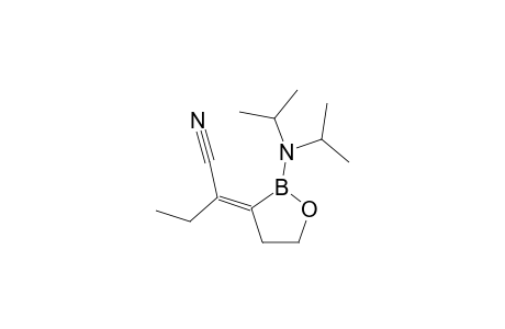 (E)-2-DIISOPROPYLAMINO-3-(1-CYANOPROPYLIDENE)-5-ETHYL-1,2-OXABOROLANE