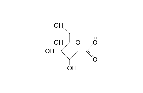 .alpha.-D-Lyxofuranose-5-hexulosonate anion