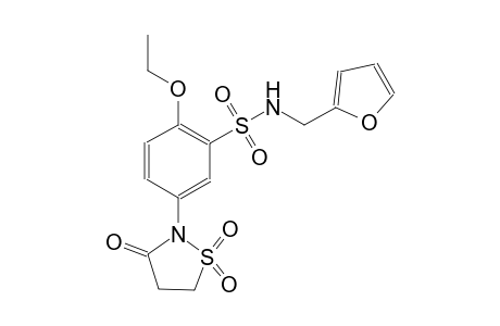 benzenesulfonamide, 5-(1,1-dioxido-3-oxo-2-isothiazolidinyl)-2-ethoxy-N-(2-furanylmethyl)-