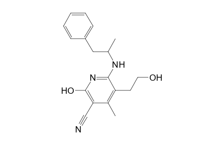 2-(.beta.-phenylisopropylamino)-3-(.beta.-hydroxyethyl)-4-methyl-5-cyano-6-hydroxypyridine
