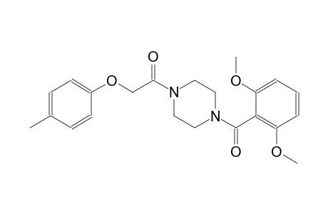 piperazine, 1-(2,6-dimethoxybenzoyl)-4-[(4-methylphenoxy)acetyl]-