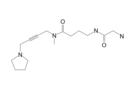 4-Aminobutyramide, N-methyl-N-[4-(1-pyrrolidinyl)-2-butynyl]-N'-aminoacetyl