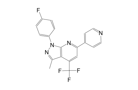 1H-pyrazolo[3,4-b]pyridine, 1-(4-fluorophenyl)-3-methyl-6-(4-pyridinyl)-4-(trifluoromethyl)-