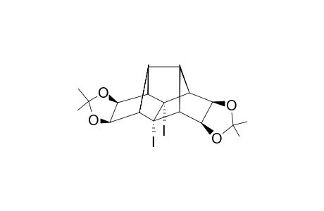 8,9-DIIODO-5-ALPHA,6-ALPHA:11-ALPHA,12-ALPHA-BIS-(ISOPROPYLIDENEDIOXY)-PENTACYCLO-[6.4.0.0-(2,10).0-(3,7).0-(4,9)]-DODECANE