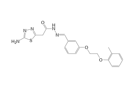 2-(5-amino-1,3,4-thiadiazol-2-yl)-N'-((E)-{3-[2-(2-methylphenoxy)ethoxy]phenyl}methylidene)acetohydrazide