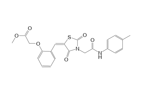 methyl [2-((E)-{2,4-dioxo-3-[2-oxo-2-(4-toluidino)ethyl]-1,3-thiazolidin-5-ylidene}methyl)phenoxy]acetate