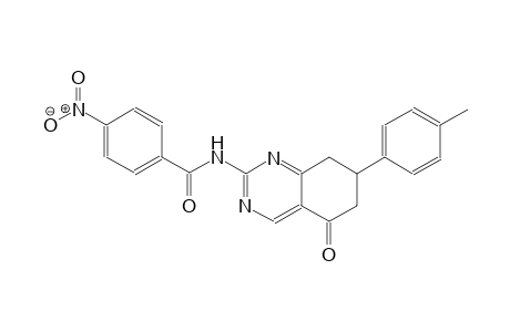 N-[7-(4-methylphenyl)-5-oxo-5,6,7,8-tetrahydro-2-quinazolinyl]-4-nitrobenzamide