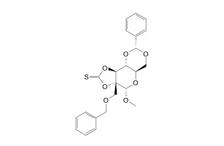 METHYL-4,6-O-BENZYLIDENE-2-C-BENZYLOXYMETHYL-2,3-O-THIONOCARBONYL-ALPHA,D-GLUCOPYRANOSIDE