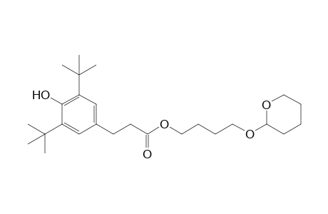 3-(3,5-ditert-butyl-4-hydroxy-phenyl)propionic acid 4-tetrahydropyran-2-yloxybutyl ester